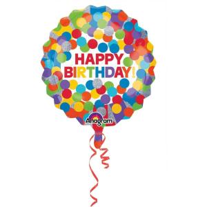 Anagram 28″ Primary Rainbow Birthday Holographic