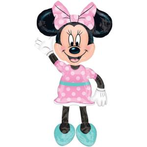 Anagram 34331 Minnie Airwalkers – Pink Dress Foil Mylar Party Balloon, 54″, Multicolor, Pack of 1,10116417