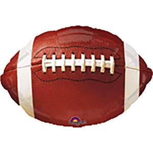 Anagram International Championship Football Party Balloon, 18″, Brown and White