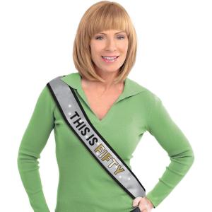 Birthday Celebration Light-Up Adult Sash – 30″ | Silver | 1 Pc., 40th(40th)