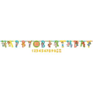 Bluey Multicolor Jumbo Add An Age Paper Letter Banner – 10″ x 10.5′ (Pack Of 1) – Perfect For Birthday Parties & Celebrations(Cocomelon)