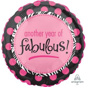 Boa Another Year of Fabulous Happy Birthday Balloon