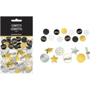 Congrats Grad Giant Paper Confetti | Assorted Color | Pack of 48
