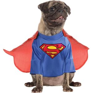DC Comics Superheroes: Superman Pet Costume for For Dogs or Cats by Rubies, XXL(Large (Pack of 1))