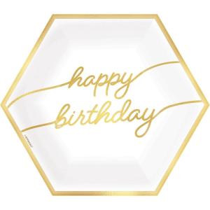 Dazzling Finally 21 Iridescent Paper Plates (Pack of 8) – 9″ – Perfect for Ultimate 21st Birthday Celebrations(Medium)