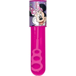 Disney Minnie Mouse Bubble Tube (1 fl. Oz) – Vibrant Pink Plastic Tube – Perfect Magical Playtime Companion for Kids(Pink)