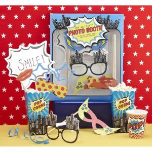 Ginger Ray Bunting – Pop Art Superhero Party Banner Decoration(Photo Booth Props)