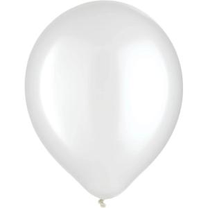 Gold Pearlized Latex Balloons – 12″ (Pack Of 100) – Stunning & Long-Lasting For Parties, Events, & Celebrations(White)