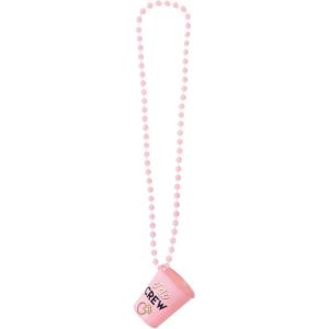 I Do Crew’ Pink Shot Glass Necklaces (20″x 2″) – Pack of 6 – Stylish Party Accessory, Perfect for Bachelorette Party Celebrations, Wedding Events, & Bridal Showers