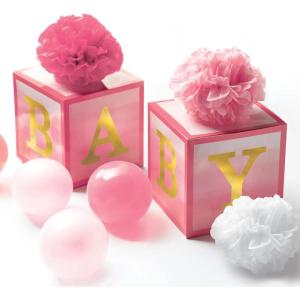 Pink Girl Table Decorating Kit – 15-Count Set – Includes 2 Boxes, 3 Fluffy Decorations, 4 Latex Balloons, and Tape – Perfect for Celebrations and Parties