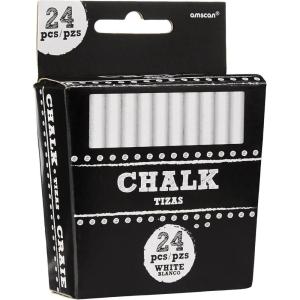 Premium White Chalk Magic – 3″ (Pack of 24) | Vibrant, Long-Lasting & Mess-Free Chalk | Perfect for Any Event