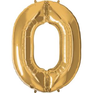 QUALATEX 34″ NUMBER EIGHT SAPPHIRE BLUE BALLOON(Gold)