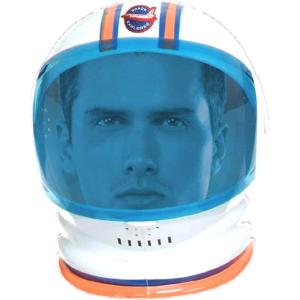 Rubies Charades Unisex Adult Astronaut Helmet Costume Headwear, White, Standard US