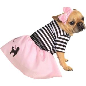 Rubies Fifties Girl Pet Costume for Dogs or Cats, Large(Large)