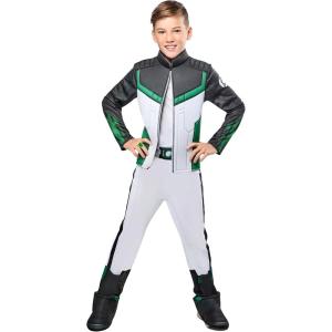 Rubies Green Lantern Deluxe Kids Boys Costume Jumpsuit with Attached Faux Jacket and Ring
