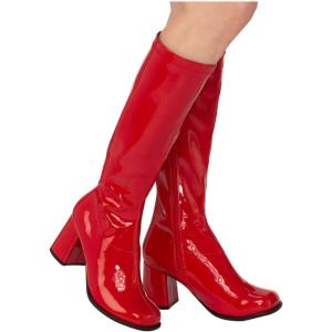Rubies Women’s Costume GoGo Boots, Black, 6(Red)