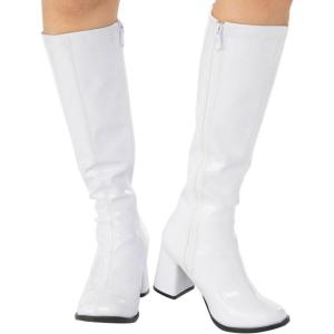 Rubies Women’s Costume GoGo Boots, Black, 6(White)