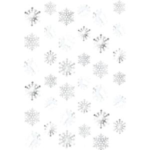 Snowflake White Foil String Decorations – 7′ (6 Pc) – Elegant Winter Party Decor – Perfect for Holidays & Events(14 1/4″ x 13″)