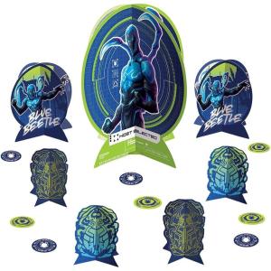 Sonic The Hedgehog Party Table Centerpiece Kit (27 Pc Set) – Vibrant, Action-Packed Decorations for Birthdays & Special Occasions(Blue Beetle)