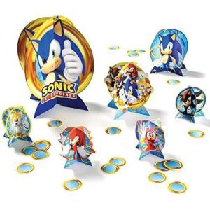 Sonic The Hedgehog Party Table Centerpiece Kit (27 Pc Set) – Vibrant, Action-Packed Decorations for Birthdays & Special Occasions(Sonic)