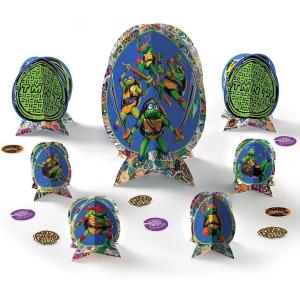 Sonic The Hedgehog Party Table Centerpiece Kit (27 Pc Set) – Vibrant, Action-Packed Decorations for Birthdays & Special Occasions(TMNT: Mutant Mayhem)