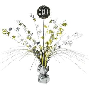 Sparkling Celebration Spray Centerpiece – 18″ (1 Pc.) – Festive & Eye-Catching Table Decor – Perfect for Memorable Milestone Gatherings, 50th(30th)