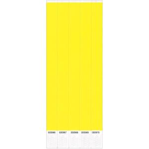 Vibrant Solid Wristbands – 250 Pack – Durable & Comfortable Material, Perfect for Events & Fashion Statements(Yellow)