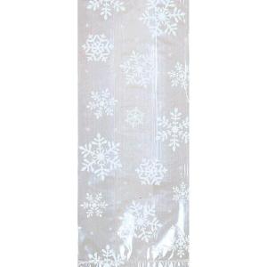 White Snowflakes Small Cello Party Bags – 9.5″ x 4″ (20 Pcs.) – Perfect for Christmas, New Year, and Other Holiday Celebrations(240 Count (Pack of 1))