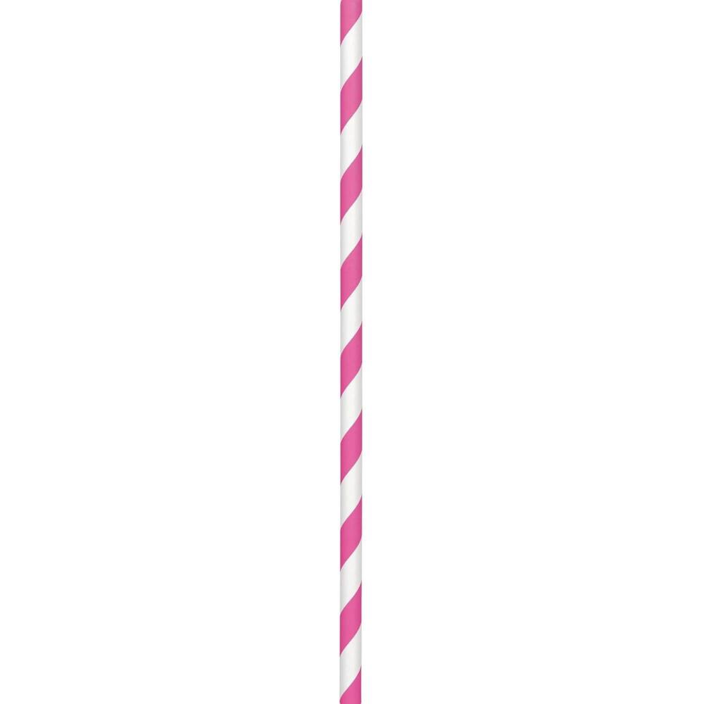 imagePaper Straws  95 Pack of 50 Perfect For Birthday ampamp Themed Parties Apple RedBright Pink