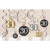Sparkling 30 Hanging Swirls
