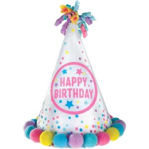 Amscan Cone Hat (1 Pc.) – Premium Quality Material, Stand Out & Shine Accessory – Perfect for Birthday Celebration(Pastel Colors)