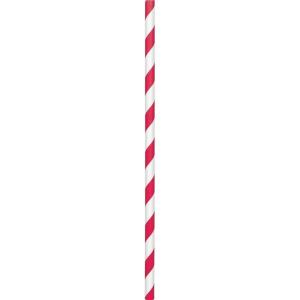 Paper Straws – 9.5 (Pack of 50), Perfect For Birthday & Themed Parties, Apple Red(Apple Red)