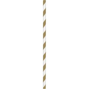 Paper Straws – 9.5 (Pack of 50), Perfect For Birthday & Themed Parties, Apple Red(Gold)