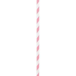 Paper Straws – 9.5 (Pack of 50), Perfect For Birthday & Themed Parties, Apple Red(New Pink)