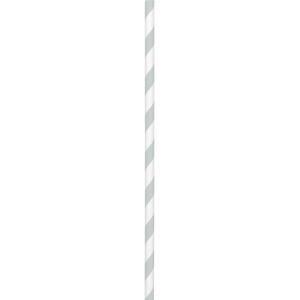 Paper Straws – 9.5 (Pack of 50), Perfect For Birthday & Themed Parties, Apple Red(Silver)