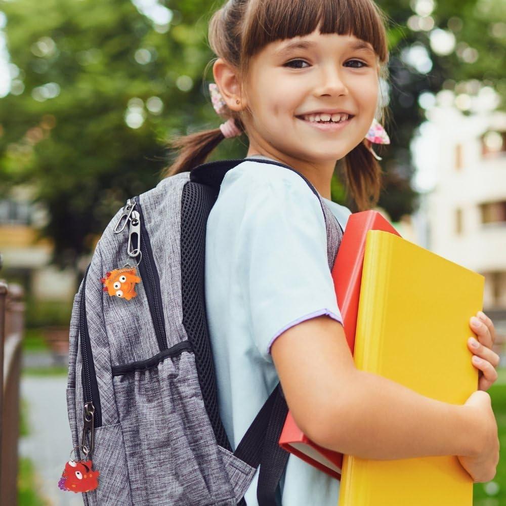 imageAssorted Multicolor Monster Rubber Keychains 175quot x 15quot Pack Of 12 Perfect For Birthdays Events ampamp CollectorsPack of 12