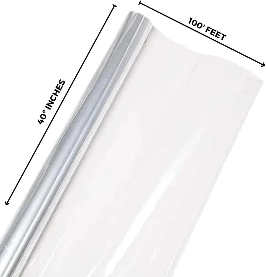 imageLarge Clear Cello Wrap 100 x 40quot 1 Roll Premium Quality Material for Gift and Basket Packaging Perfect for Special Occasions and DIY Projects6 Count Pack of 1