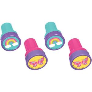 Stamp High Count Favor (1.375″ x 1″) – Pack of 12 – Perfect for Crafting, Events & More, Girl Design(Girl Design)