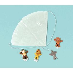 Zoo Animal Paratrooper Vinyl Value Pack Favors – 1.5″ x 1.25″ x 0.875″ (12 Pc) | Ideal for Parties, Games, and Fun(Multicolor)