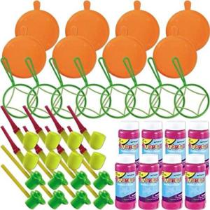 amscan Bubble Fun Multicolor Plastic Bubble Favors – 20.5″ x 6.25″ (Pack of 42) | Perfect for Parties, Birthdays & Outdoor Fun