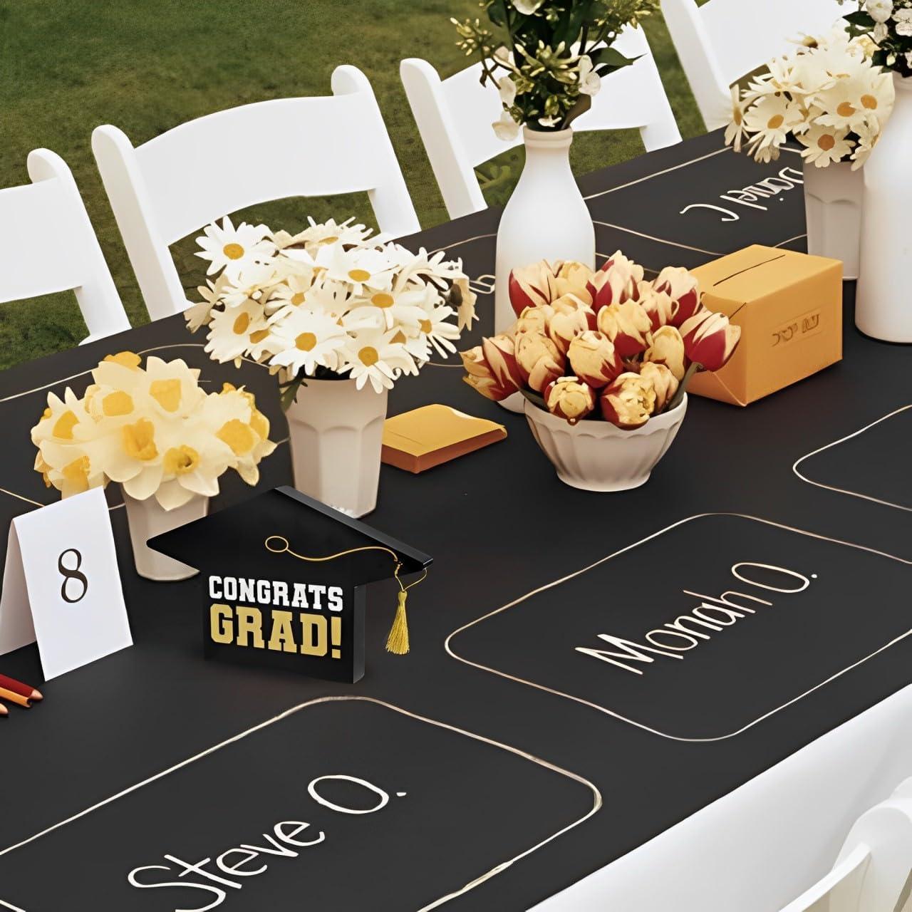imageAmscan Black Graduation Cap Centerpiece