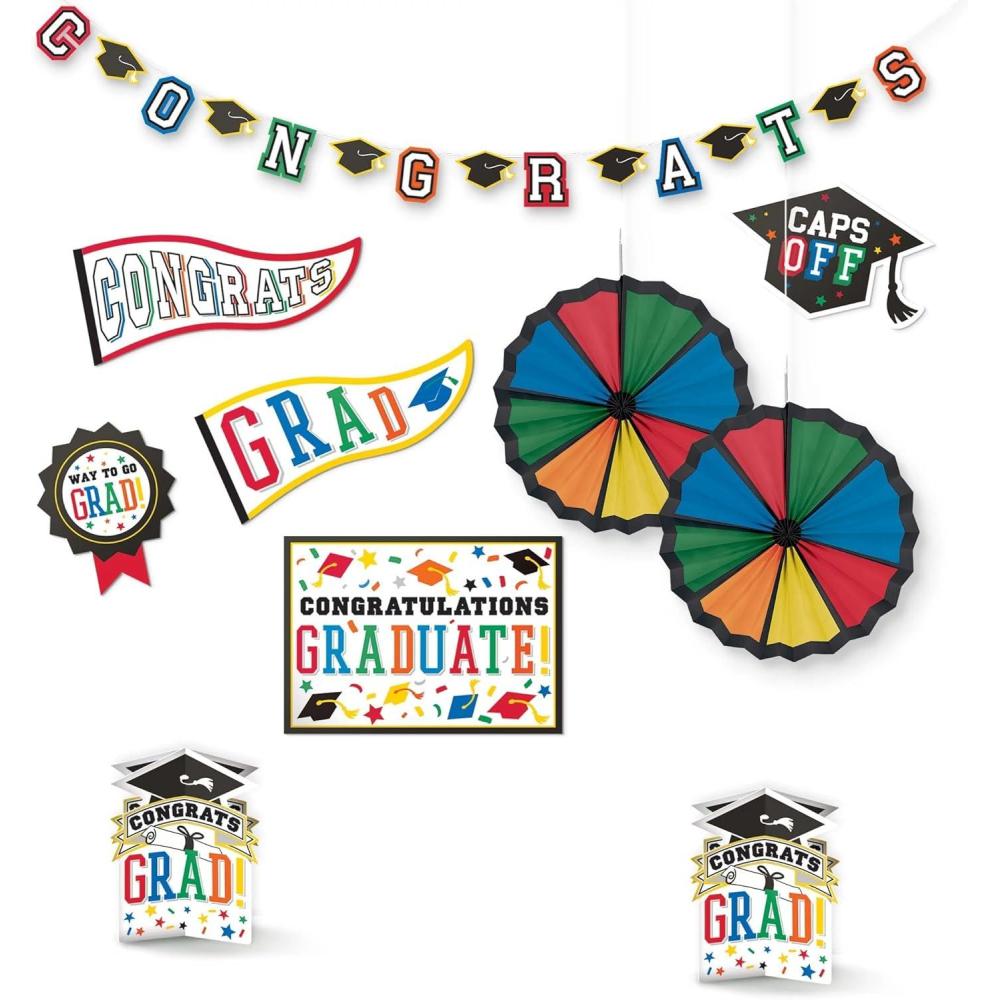 imageGraduation Room Decorating Kit  Multicolor  Pack of 10