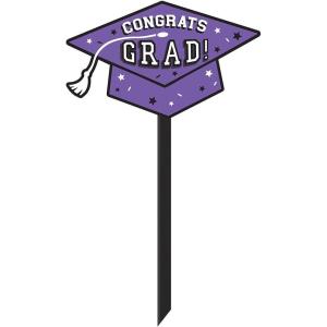 9.75IN PRPL LAWN SGN GRAD