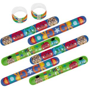 Amscan Colorul Graduation Slap Bracelets 8 Pack