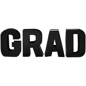 Amscan Plastic 27″ Grad Yard Letters Black