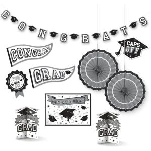 Stunning Purple Grad Room Decorating Kit – Pack of 10 – Effortless Set-Up & Durable Materials – Perfect for Graduation Celebrations(Frosty White)