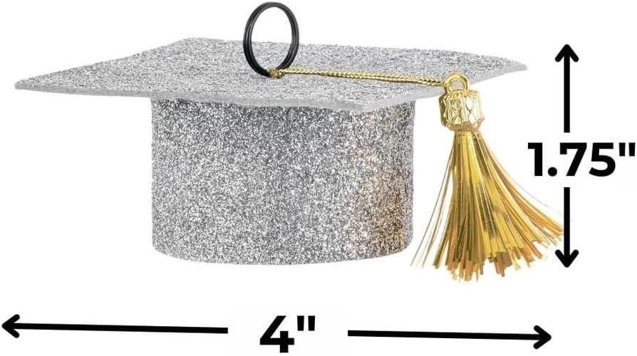 imageFelt Grad Cap Balloon Weight 175quotH x 4quot W 1 Pc GoldGold