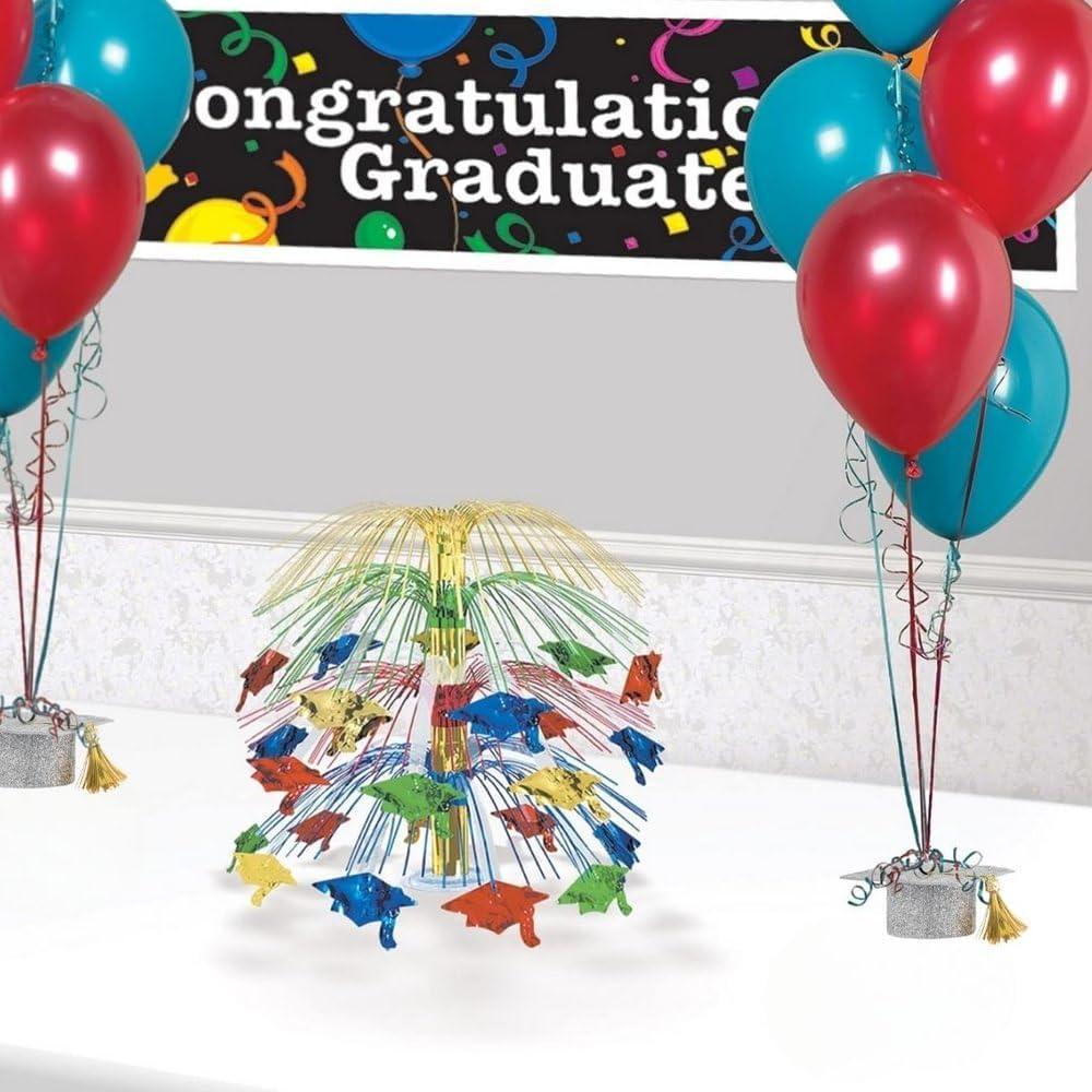 imageFelt Grad Cap Balloon Weight 175quotH x 4quot W 1 Pc GoldGold