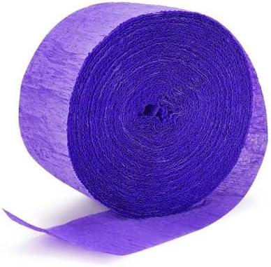 imageVibrant Jumbo Bright Royal Blue Crepe Roll 500 Feet 1 Piece Premium Quality Perfect for Events ampamp PartiesNew Purple