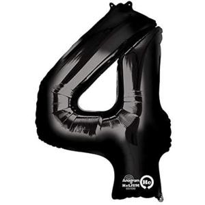 ANAGRAM INTERNATIONAL Foil Balloon, 36″, Black(Black)